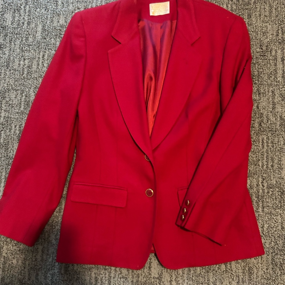 Vintage 1970s Pendleton 100% Virgin Wool Statement Ref Blazer